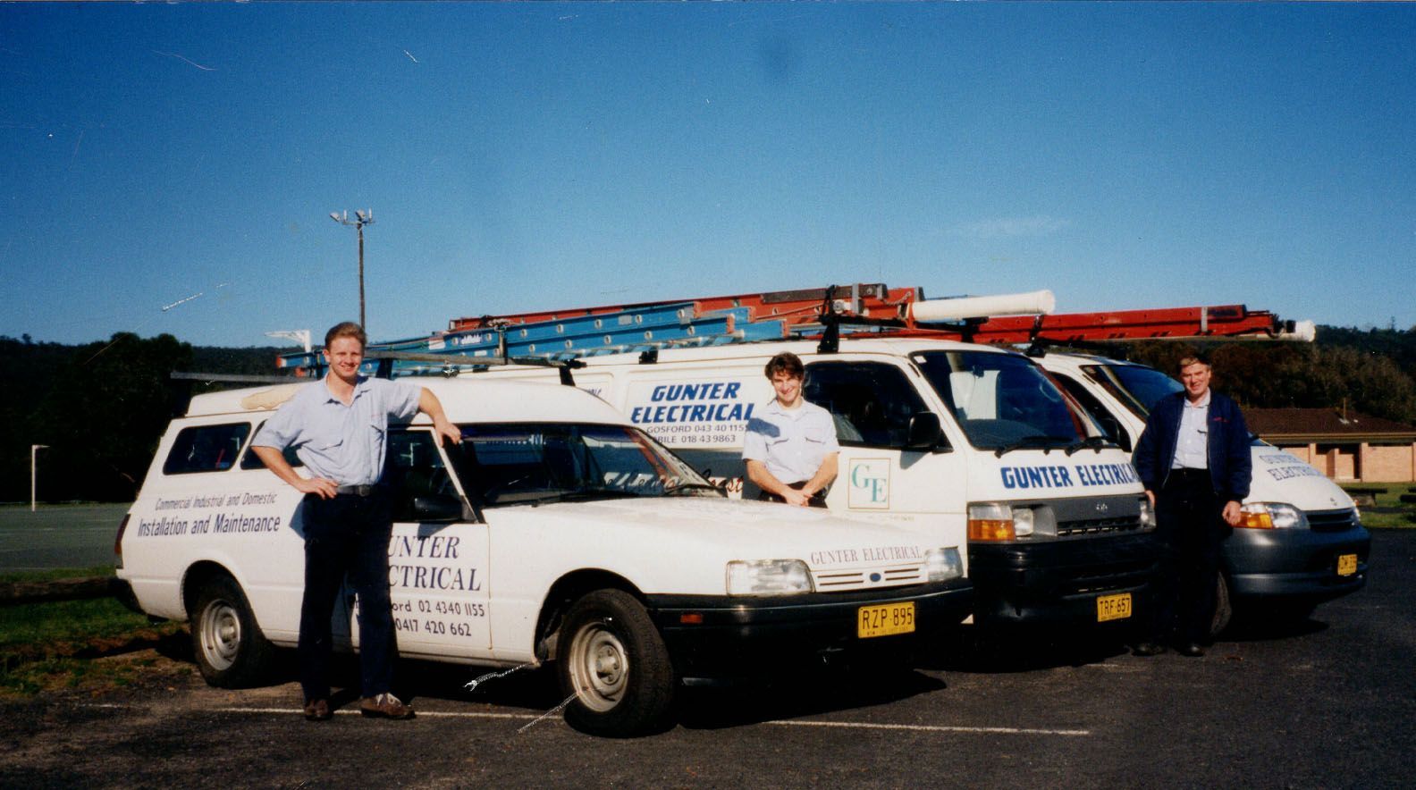Edward Gunter and the Gunter Electrical team on the Central Coast